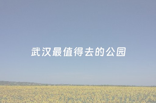 武汉最值得去的公园（武汉最值得去的公园是哪里）