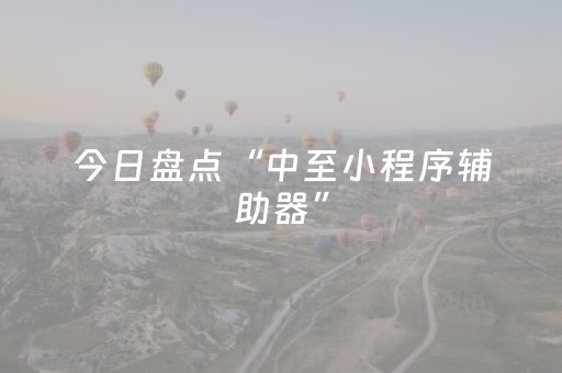 今日盘点“中至小程序辅助器”（详细辅助教程）-哔哩哔哩