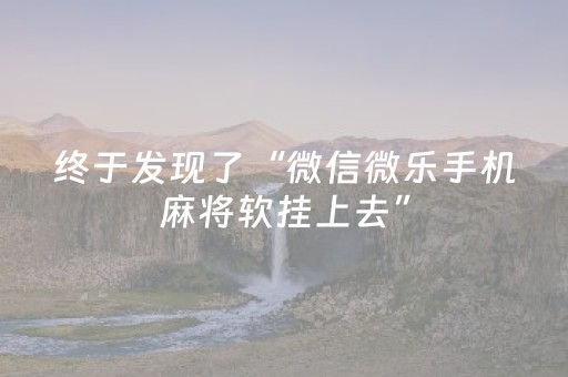 终于发现了“微信微乐手机麻将软挂上去”（详细透视教程）-哔哩哔哩