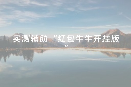 实测辅助“红包牛牛开挂版”（详细透视教程）-哔哩哔哩