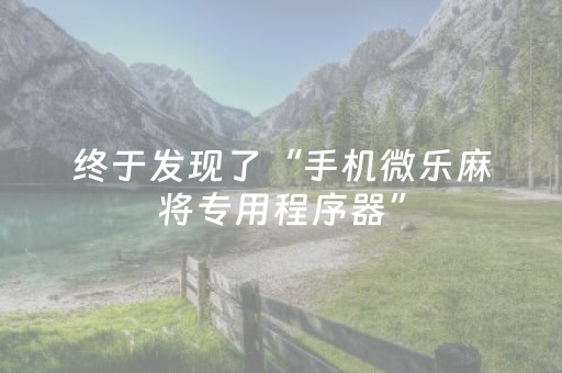 终于发现了“手机微乐麻将专用程序器”（详细透视教程）-哔哩哔哩
