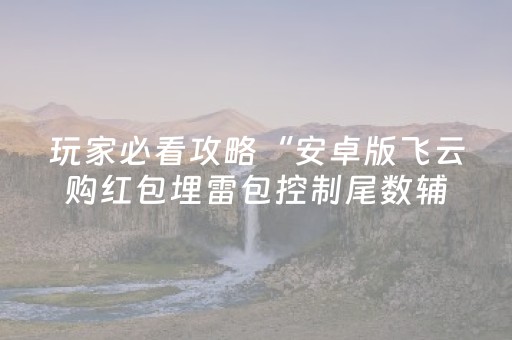 玩家必看攻略“安卓版飞云购红包埋雷包控制尾数辅助神器”（详细透视教程）-哔哩哔哩