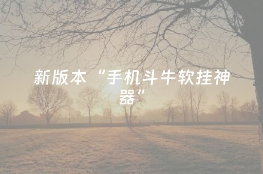 新版本“手机斗牛软挂神器”（详细透视教程）-哔哩哔哩