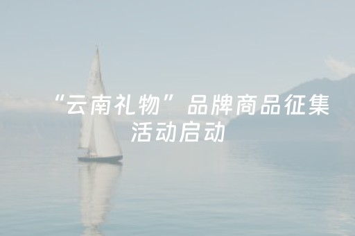“云南礼物”品牌商品征集活动启动