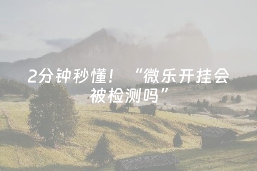 2分钟秒懂！“微乐开挂会被检测吗”（详细辅助教程）-哔哩哔哩