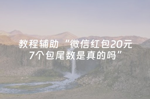 教程辅助“微信红包20元7个包尾数是真的吗”（详细透视教程）-哔哩哔哩