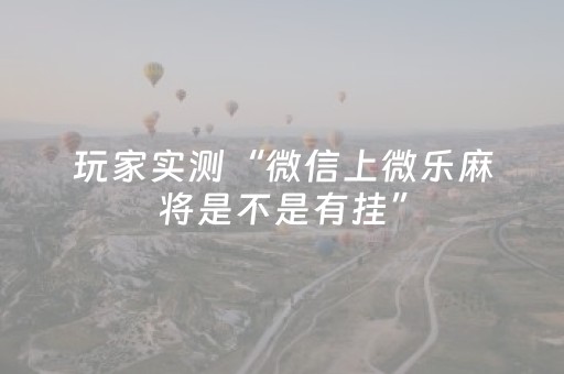 玩家实测“微信上微乐麻将是不是有挂”（详细透视教程）-哔哩哔哩