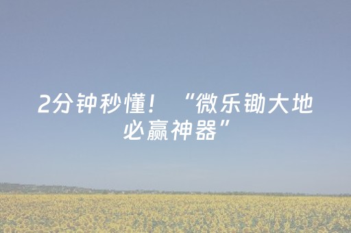 2分钟秒懂！“微乐锄大地必赢神器”（详细透视教程）-哔哩哔哩