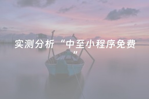 实测分析“中至小程序免费”（详细辅助教程）-哔哩哔哩