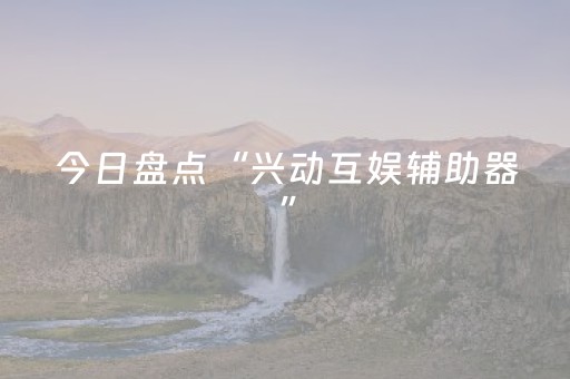 今日盘点“兴动互娱辅助器”（详细辅助教程）-哔哩哔哩