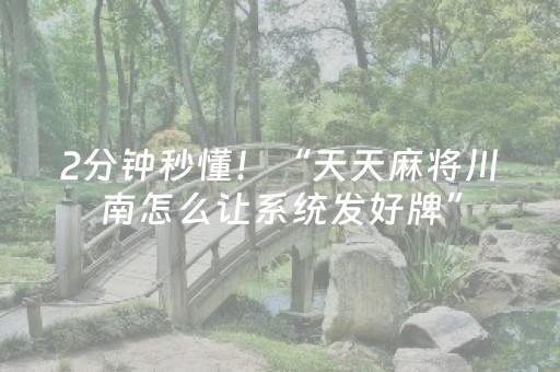 2分钟秒懂！“天天麻将川南怎么让系统发好牌”（详细辅助教程）-哔哩哔哩