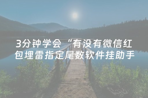 3分钟学会“有没有微信红包埋雷指定尾数软件挂助手”（详细透视教程）-哔哩哔哩