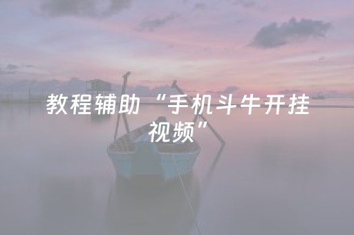 教程辅助“手机斗牛开挂视频”（详细透视教程）-哔哩哔哩