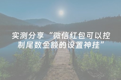 实测分享“微信红包可以控制尾数金额的设置神挂”（详细透视教程）-哔哩哔哩