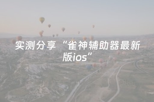 软件神器超顶流!微乐湖北麻将胡牌神器(AI辅助胡牌规则)