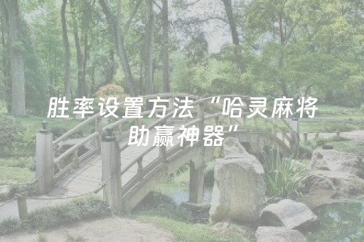 胜率设置方法“哈灵麻将助赢神器”（详细透视教程）-哔哩哔哩