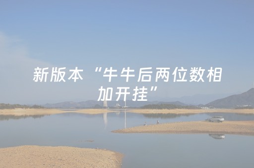 新版本“牛牛后两位数相加开挂”（详细透视教程）-哔哩哔哩