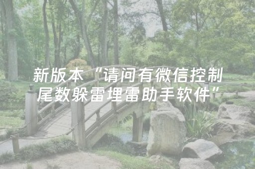 新版本“请问有微信控制尾数躲雷埋雷助手软件”（详细透视教程）-哔哩哔哩