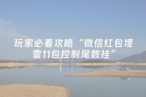 玩家必看攻略“微信红包埋雷11包控制尾数挂”（详细透视教程）-哔哩哔哩