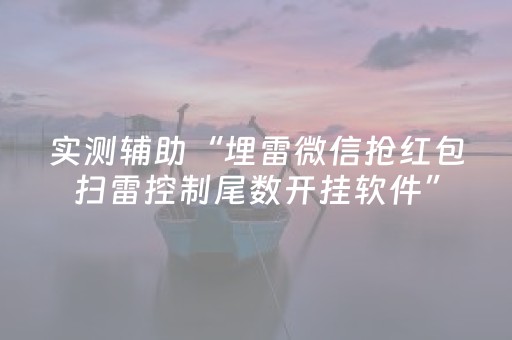 实测辅助“埋雷微信抢红包扫雷控制尾数开挂软件”（详细透视教程）-哔哩哔哩