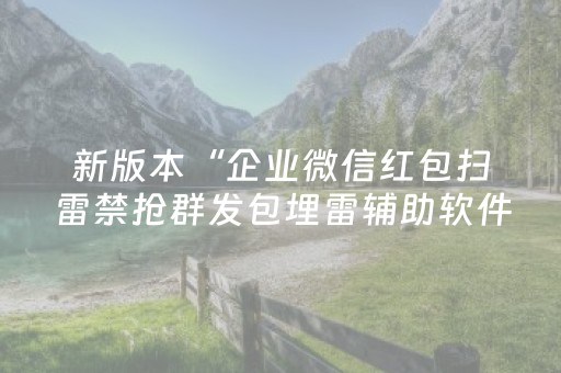 新版本“企业微信红包扫雷禁抢群发包埋雷辅助软件”（详细透视教程）-哔哩哔哩