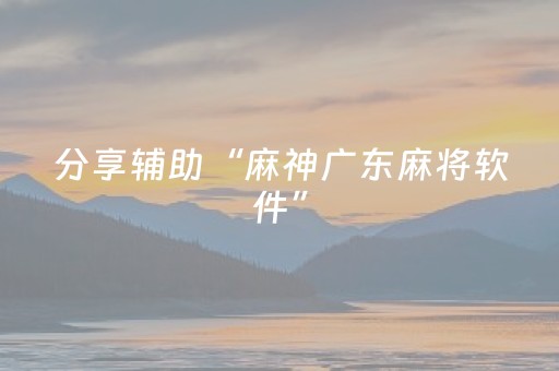 分享辅助“麻神广东麻将软件”（详细透视教程）-哔哩哔哩