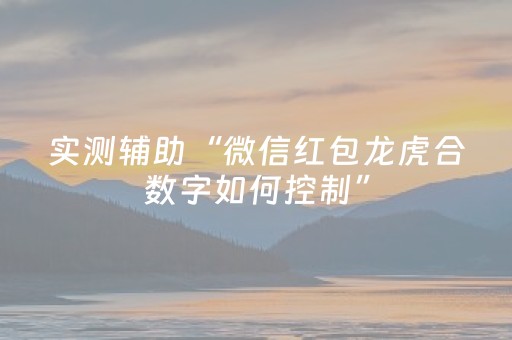 实测辅助“微信红包龙虎合数字如何控制”（详细透视教程）-哔哩哔哩