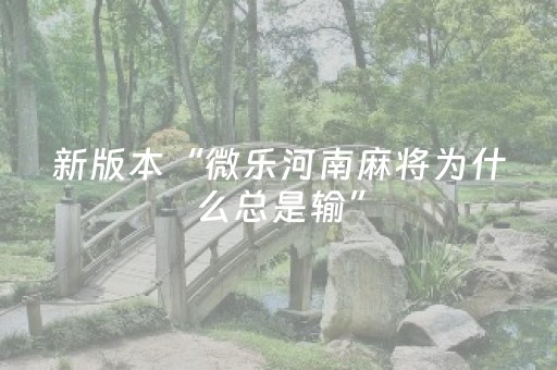 新版本“微乐河南麻将为什么总是输”（详细透视教程）-哔哩哔哩