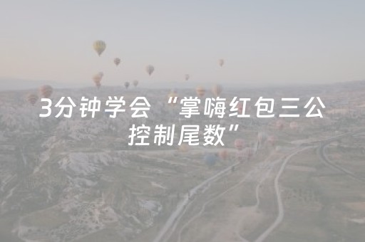 3分钟学会“掌嗨红包三公控制尾数”（详细透视教程）-哔哩哔哩