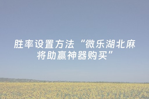 胜率设置方法“微乐湖北麻将助赢神器购买”（详细透视教程）-哔哩哔哩