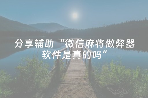 分享辅助“微信麻将做弊器软件是真的吗”（详细透视教程）-哔哩哔哩