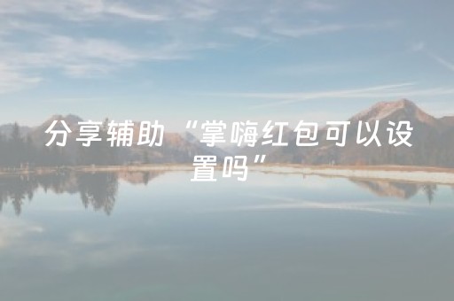分享辅助“掌嗨红包可以设置吗”（详细透视教程）-哔哩哔哩
