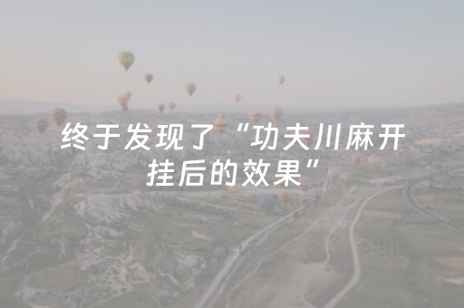 终于发现了“功夫川麻开挂后的效果”（详细透视教程）-哔哩哔哩