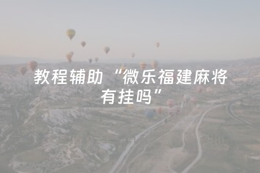 教程辅助“微乐福建麻将有挂吗”（详细透视教程）-哔哩哔哩