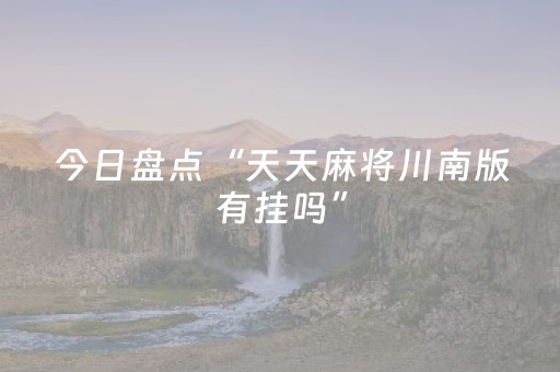 今日盘点“天天麻将川南版有挂吗”（详细开挂教程）-哔哩哔哩