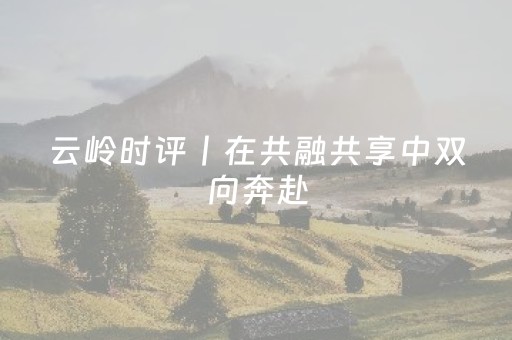 云岭时评丨在共融共享中双向奔赴