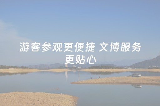 游客参观更便捷 文博服务更贴心