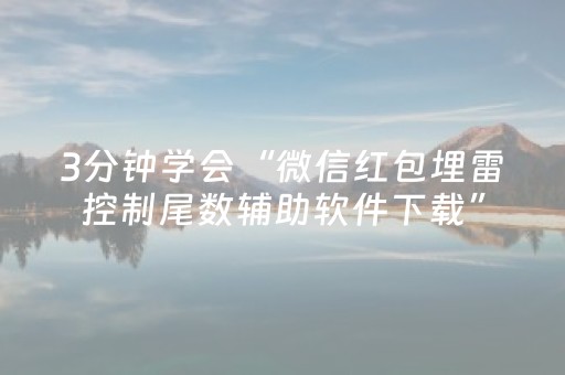 3分钟学会“微信红包埋雷控制尾数辅助软件下载”（详细透视教程）-哔哩哔哩