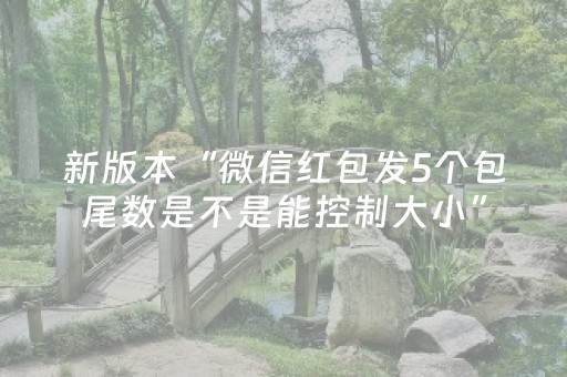 新版本“微信红包发5个包尾数是不是能控制大小”（详细透视教程）-哔哩哔哩