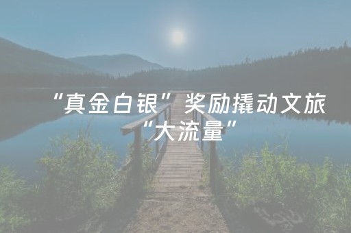 “真金白银”奖励撬动文旅“大流量”