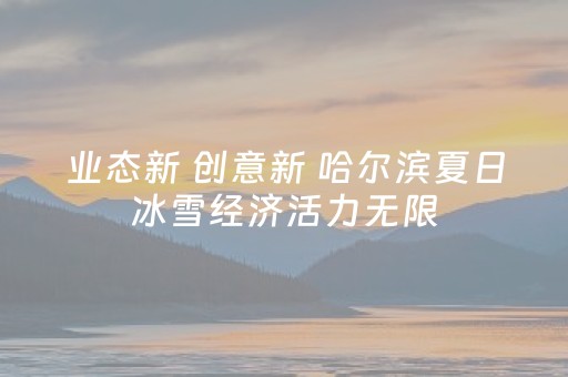 业态新 创意新 哈尔滨夏日冰雪经济活力无限