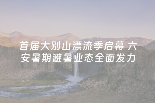 首届大别山漂流季启幕 六安暑期避暑业态全面发力