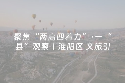 聚焦“两高四着力”·一“县”观察丨淮阳区 文旅引领 古城焕新