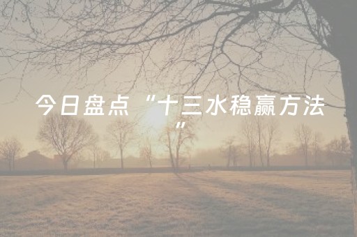 今日盘点“十三水稳赢方法”（详细辅助教程）-哔哩哔哩