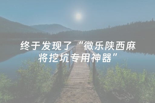终于发现了“微乐陕西麻将挖坑专用神器”（详细透视教程）-哔哩哔哩