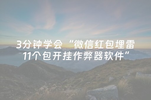 3分钟学会“微信红包埋雷11个包开挂作弊器软件”（详细透视教程）-哔哩哔哩