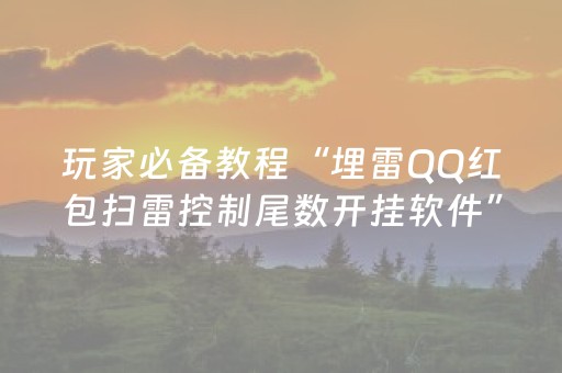 玩家必备教程“埋雷QQ红包扫雷控制尾数开挂软件”（详细透视教程）-哔哩哔哩