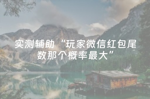 实测辅助“玩家微信红包尾数那个概率最大”（详细透视教程）-哔哩哔哩
