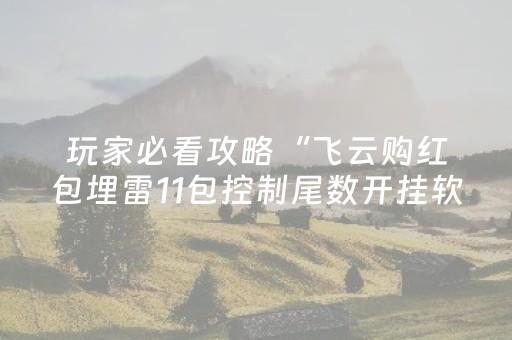 玩家必看攻略“飞云购红包埋雷11包控制尾数开挂软件”（详细透视教程）-哔哩哔哩