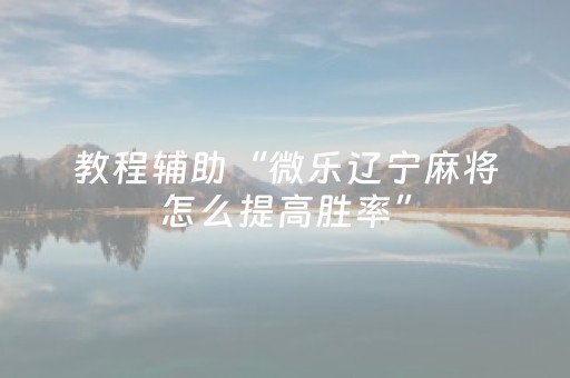 神器真的超好用!胡乐麻将专用神器(确实有挂)